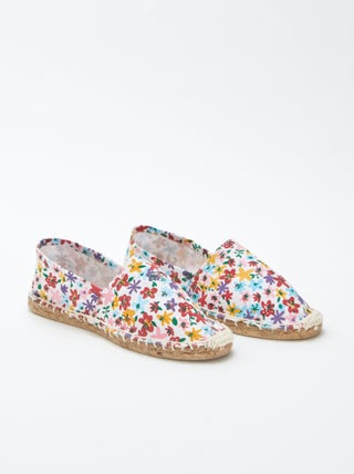 Alpargatas con estampado de flores