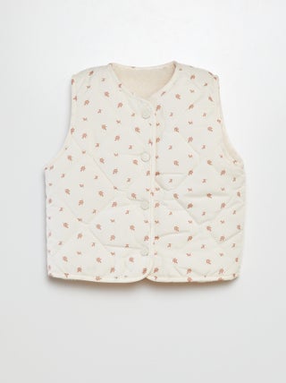 Anorak sin mangas con forro efecto borreguito