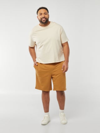 Bermudas de chándal ligeras lisas
