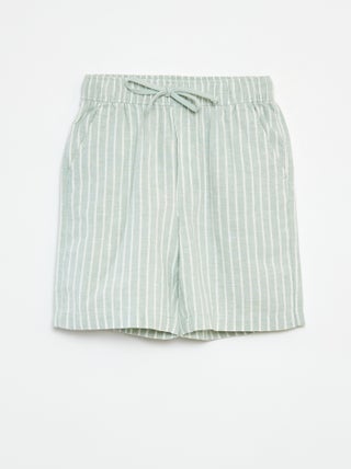 Bermudas ligeras de rayas