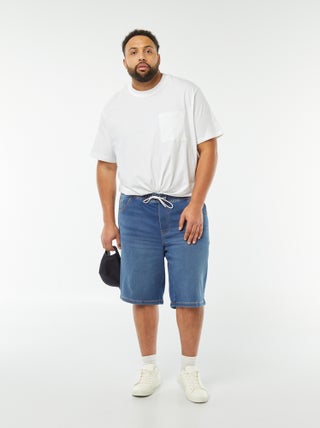 Bermudas slim vaqueras elásticas