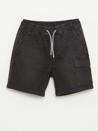 Bermudas vaqueras con cintura elástica