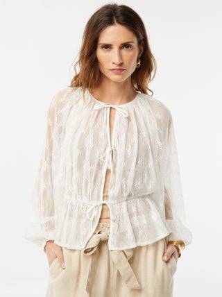 Blusa de encaje