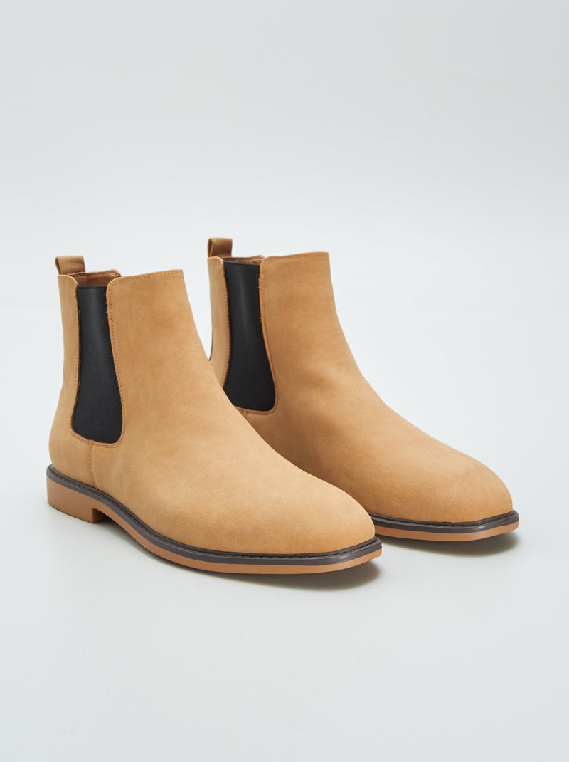 Botines modelo Chelsea BEIGE - Kiabi