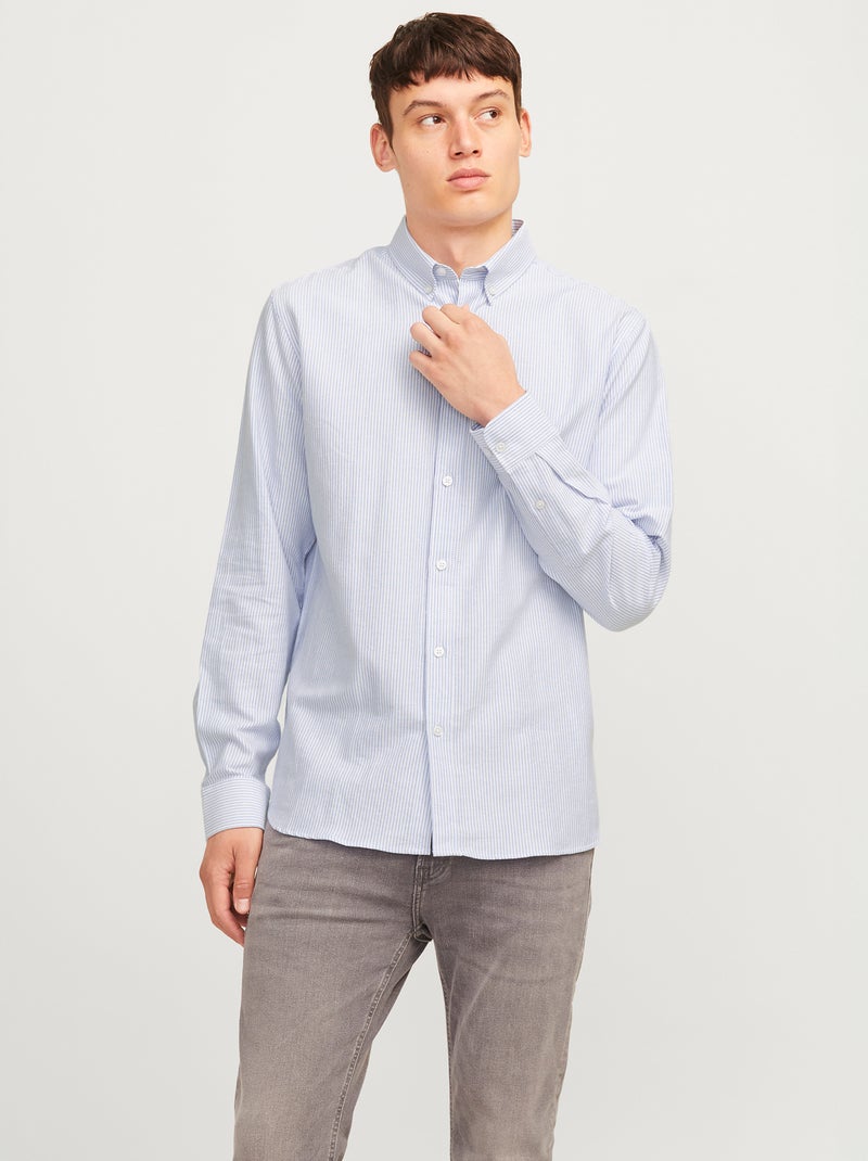 Camisa oxford 'JJ Rebel' AZUL - Kiabi