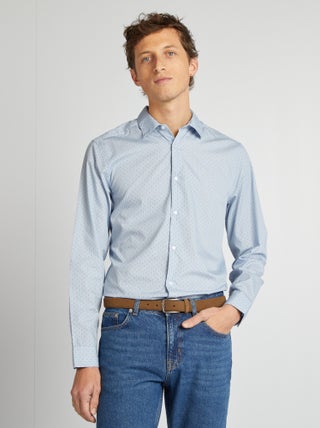 Camisa regular de lunares