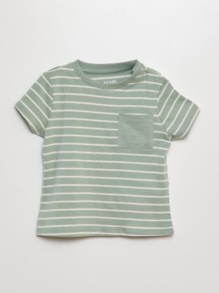 Camiseta con bolsillo en el pecho