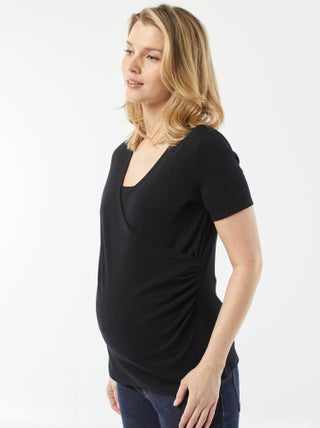 Camiseta cruzada de lactancia