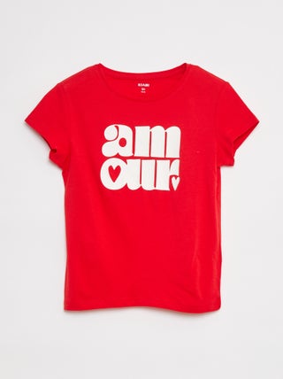 Camiseta de punto estampada
