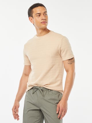 Camiseta de punto jacquard