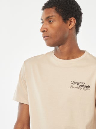 Camiseta estampada de manga corta