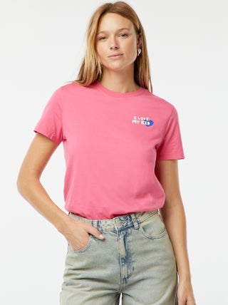 Camiseta estampada de manga corta 'Día de la Madre'