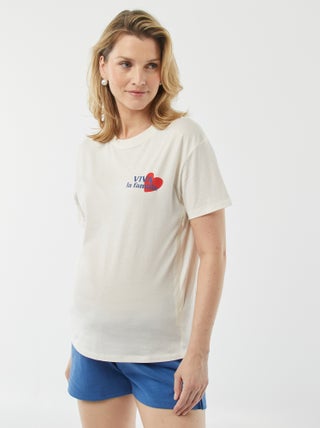 Camiseta lactancia con estampado