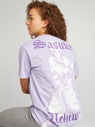 Camiseta oversize con estampado 'Naruto'