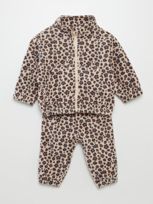 Conjunto polar con sudadera + pantalón - 2 piezas - Kiabi