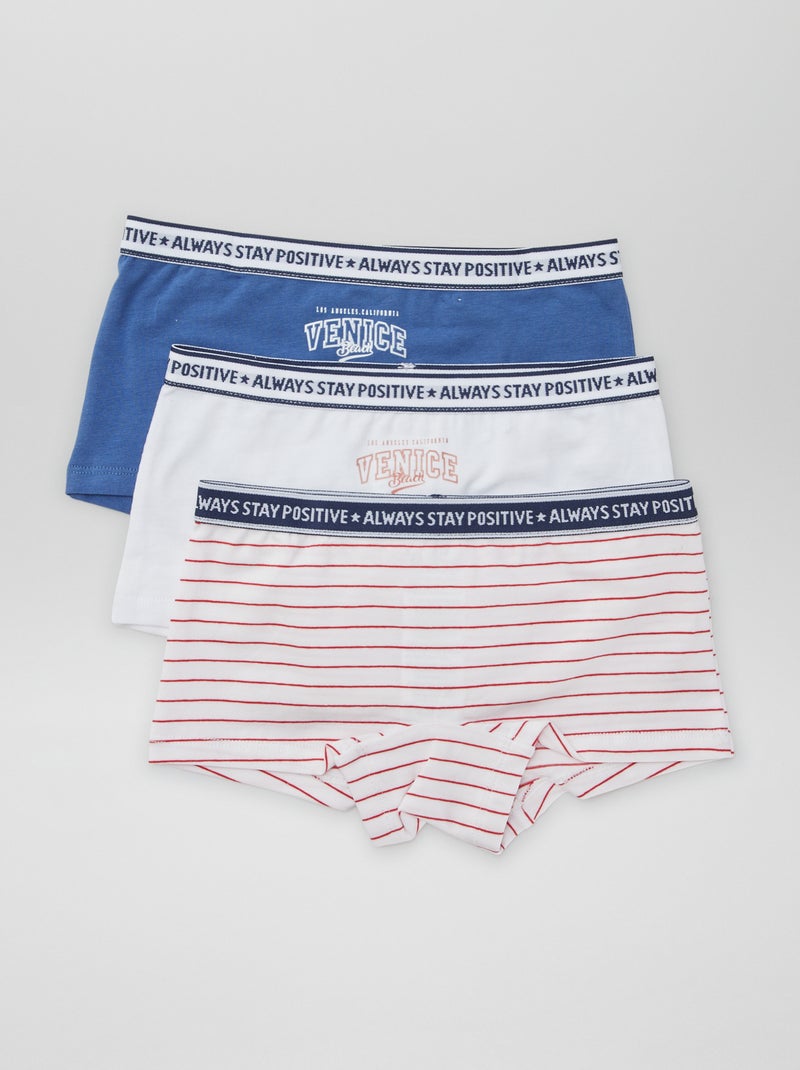 Culotes de punto - Pack de 3 BLANCO - Kiabi