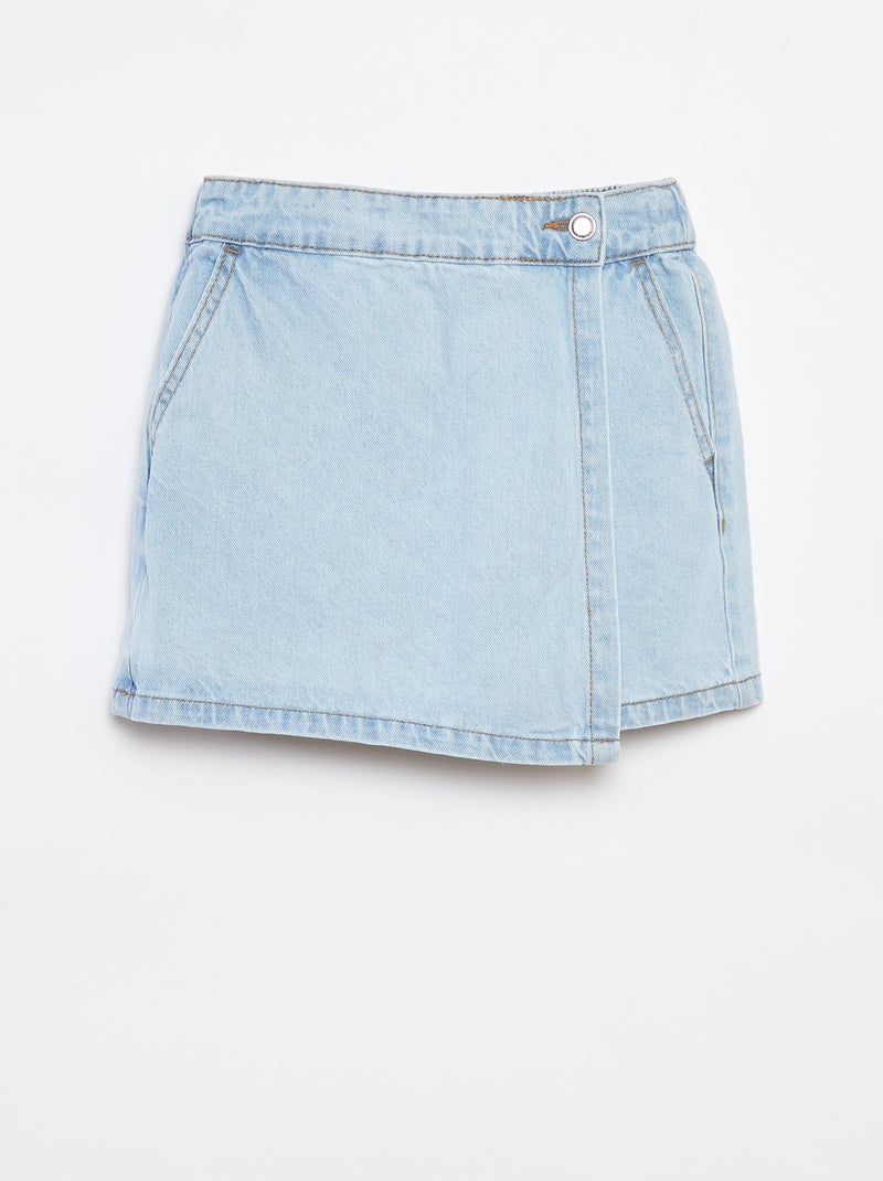 Falda pantalón vaquera AZUL - Kiabi