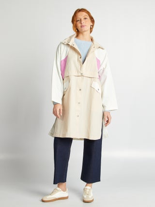 Gabardina oversize 2 en 1