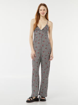 Mono pantalón de punto gofrado