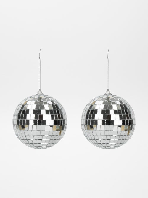 Pack de 2 bolas de discoteca 10 cm - Kiabi