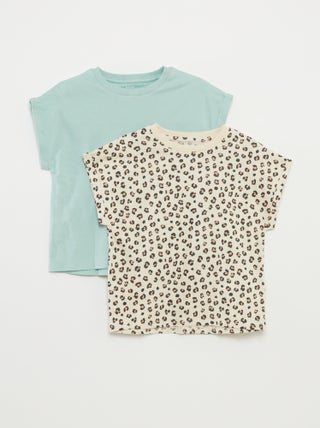 Pack de 2 camisetas de algodón