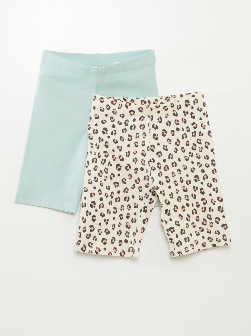 Pack de 2 shorts ciclistas BEIGE - Kiabi