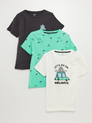 Pack de 3 camisetas de manga corta