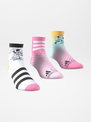 Pack de 3 pares de calcetines 'Minnie' 'Adidas'