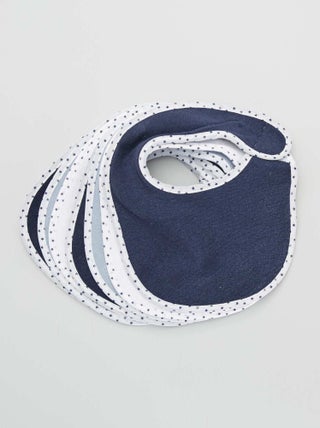 Pack de 7 baberos de rizo con velcro