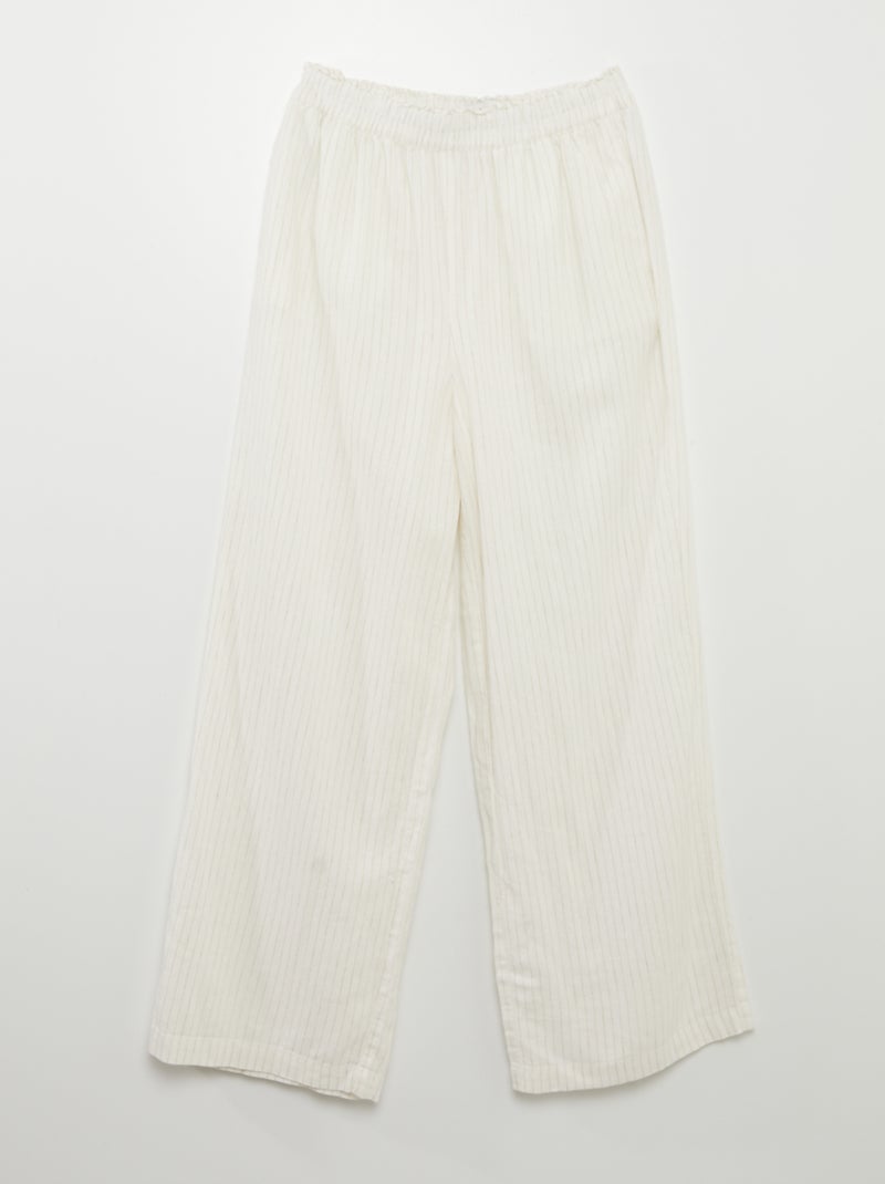 Pantalón ancho y vaporoso 'JDY' BLANCO - Kiabi
