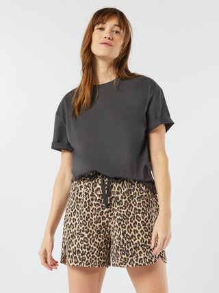 Pantalón corto de chándal con cordones