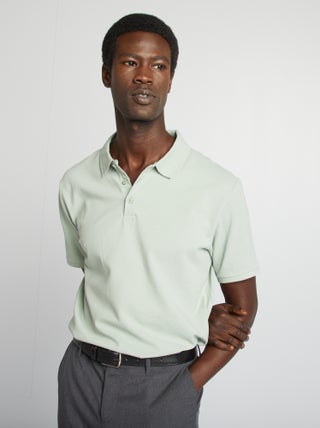 Polo de piqué de algodón