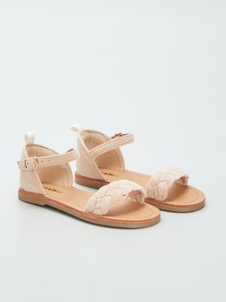 Sandalias con tira trenzada