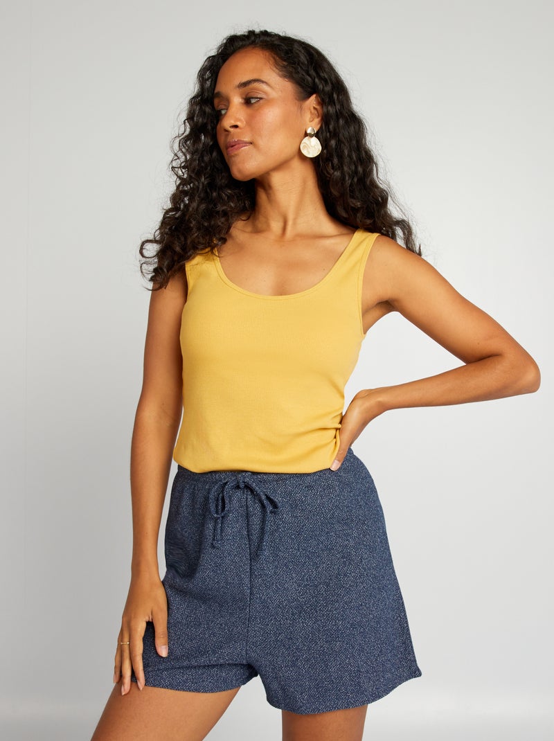 Short de punto AZUL - Kiabi