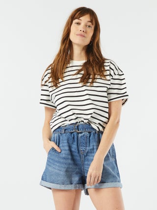 Short vaquero de tiro alto