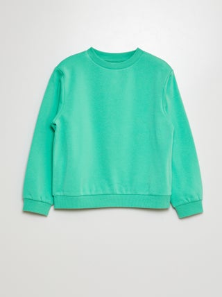 Sudadera de felpa perchada lisa