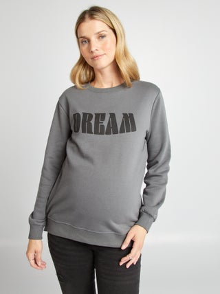 Sudadera de lactancia con cierre de automáticos