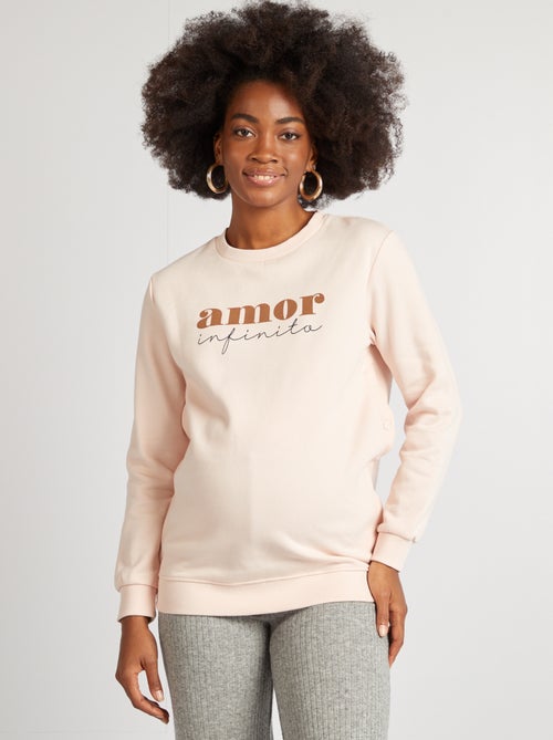 Sudadera de lactancia estampada - Kiabi