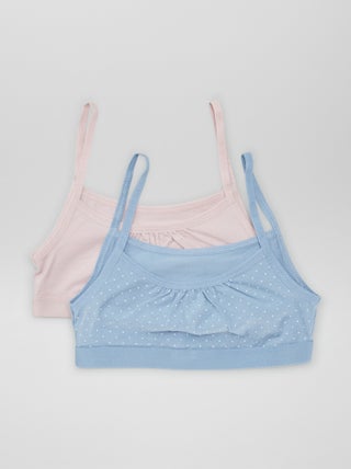 Tops de punto con tirantes finos Pack de 2