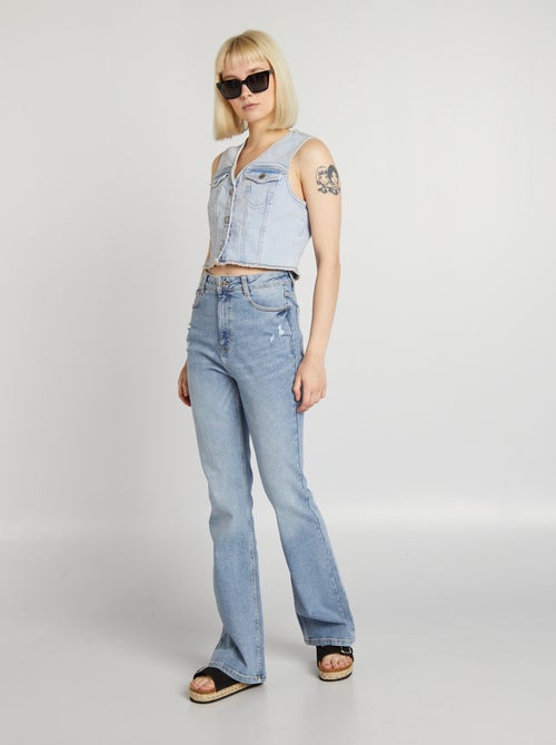 Vaquero flare/bootcut de tiro alto - Kiabi