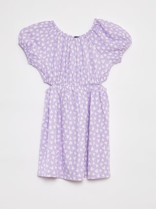 Vestido de punto de crepé estampado
