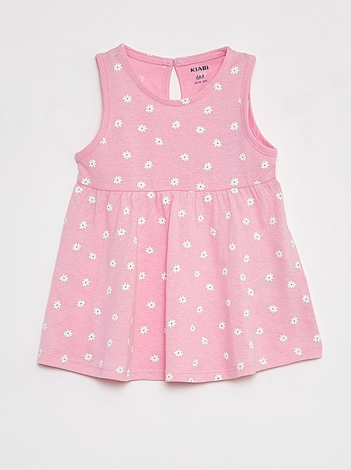Vestido de tirantes con estampado - Kiabi