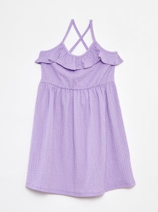 Vestido de tirantes con volantes