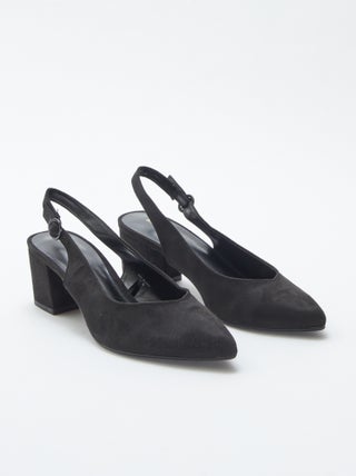 Zapatos de tacón abiertos de punta fina