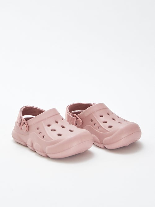 Zuecos de plástico moldeado con velcro - Kiabi